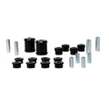 Control arm - upper and lower bushing 14 Bushings 8 Tubes Grease