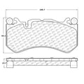 Posi-Quiet 07-11 Mercedes Benz Front Semi Metallic Brake Pads