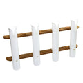 TEAK 4-TUBE TOURNAMENT ROD HOLDER