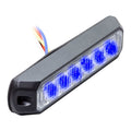 SINGLE COLOR BLUE MARKER LIGHTS - 4.9 INCH 6 LED