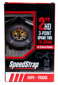 SpeedStrap 2In HD 3-Point Spare Tire Tie-Down with Swivel Hooks