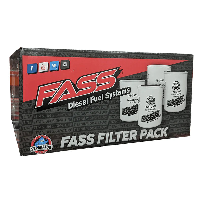 FASS Filter Pack Contains (2) XWS-3002 and (2) PF-3001 FILTER PACK