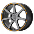 MR132 18X8 5X120 M-GRY ORANGE 35MM