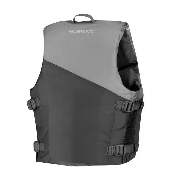 YOUNG ADULT REV FOAM VEST ;GREYLT GREYFLUORESCENT YELLOW GREEN ;YOUNG ADULT