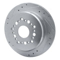 R1 Concepts Brake Rotor Drilled and Slotted Silver Fits Lexus SC300