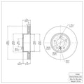 R1 Concepts Brake Rotor Fits BMW 525i
