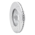 DFC 01-05 Toyota RAV4 Front Right Drilled & Slotted Silver Brake Rotor