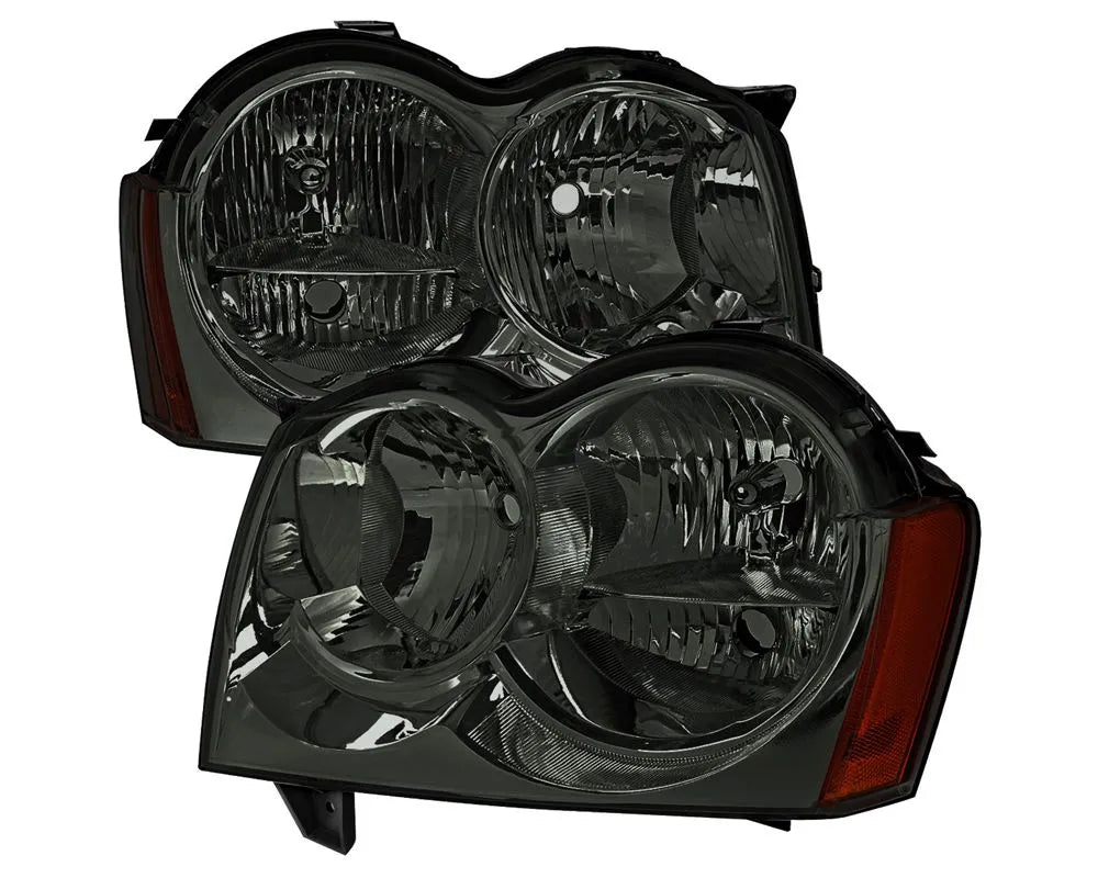 HEAD LAMP ASSY/CHROME HOUSING SMOKE LENS
