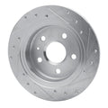 DFC 11-16 Buick Regal Rear Left Drilled & Slotted Silver Brake Rotor