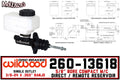 Wilwood Handlebar Master Cylinder 5/8in Bore L/H - Long Lever