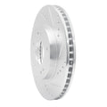 R1 00-24 Chrysler SEBRING Front Right Drilled & Slotted Silver Brake Rotor