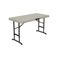 LIFETIME 4 FT. COMMERCIAL ADJUSTABLE HEIGHT FOLDING TABLE (ALMOND)