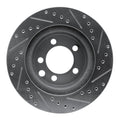 DFC 74-81 Dodge W100 Front Left Drilled & Slotted Silver Brake Rotor