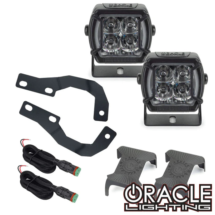 Oracle 10-23 Lexus GX460 A-Pillar Hood Mount Brackets w/ VEGA Series 4 Spotlights