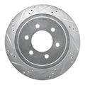 R1 Concepts Brake Rotor Drilled and Slotted Silver Fits Ford F-150