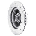 DFC 68-70 Ford Fairlane Front Left Drilled & Slotted Silver Brake Rotor