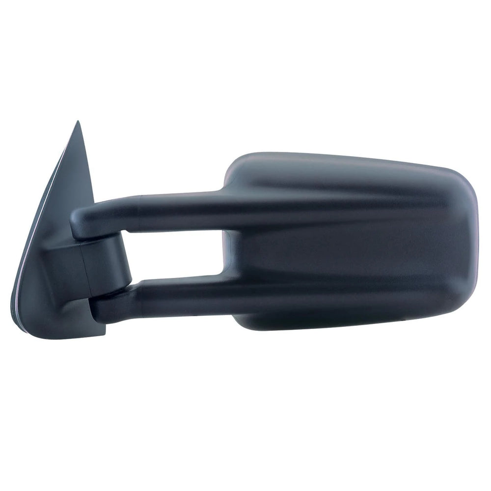 9906 GM SILBERADO/SIERRA FULL SIZE lH MANUAL FOLDAWAY OE MIRROR BLK WITH BLIND SPOT EXTENDABLE