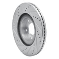 DFC 07-15 Ford Edge Front Right Drilled & Slotted Silver Brake Rotor