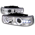 COMBO PROJECTOR HEADLIGHT CHROME HO