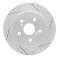 R1 15-26 Lexus Es350 Rear Right Drilled & Slotted Geoperformance Rotor