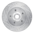 R1 Concepts Brake Rotor Drilled and Slotted Silver Fits Ford Expedition