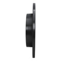 R1 04-13 Mazda 3 Rear Right Drilled & Slotted Black Brake Rotor