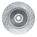 R1 Concepts Brake Rotor Drilled and Slotted Silver Fits Dodge B150