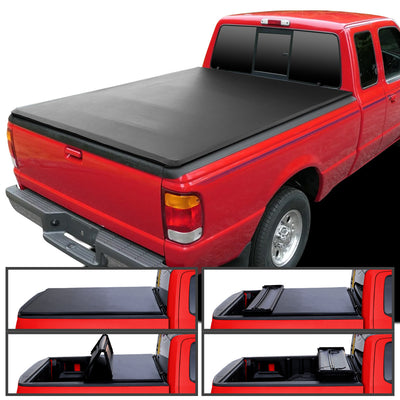 SOFT QUA FOLD TONNEAU COVER FORD RANGER FLARESIDE SPLASH 6 FT BED