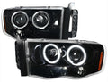 HALO PROJECTOR HEADLIGHTS-GLOSSY BL