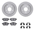 DFC 88-95 Isuzu Pickup Rear Rotors with 5000 Advanced Brake Pads w/Hardware