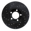 R1 67-70 American Motors Javelin Front Right Drilled & Slotted Black Brake Rotor