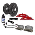 EBC Racing 12-20 Fiat 500 Abarth 1.4L Turbo Red Apollo-4 Calipers 330mm Rotors Front Big Brake Kit