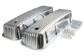 Cast Aluminum Tall Valve Covers Polished Finned Fits 1965-2000 Chevrolet 396-454 Big Block Mr Gasket