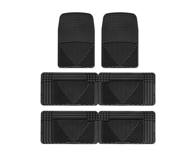 WeatherTech Black Front Rear and Rear All-Weather Floor Mats Fits -98-02 Ford Honda Isuzu Lincoln W9-W25-W25
