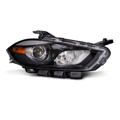 RH HEADLAMP ASSY COMPOSITE; BLACK TRIM; DART 1315
