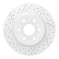 DFC 17-26 Buick Enclave Rear Left Drilled & Slotted Geoperformance Rotor