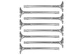 GSC P-D 4G63T Evo 1-9 / 90-98 DSM Chrome Polished Exhaust Valve - 30.5mm Head (STD) - SET 8
