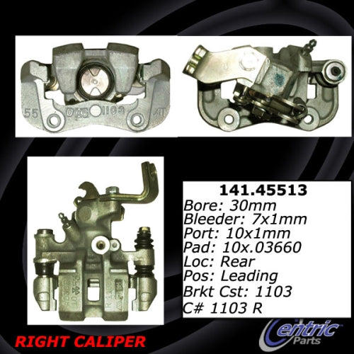 Centric Semi-Loaded Brake Caliper - Rear Right