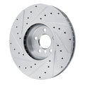 DFC 16-25 BMW M340iX Left Front Drilled & Slotted Silver Brake Rotor