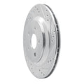 R1 Concepts Brake Rotor Drilled and Slotted Silver Fits Ford Freestar