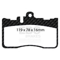 EBC 01-06 Lexus LS430 4.3 Greenstuff Front Brake Pads