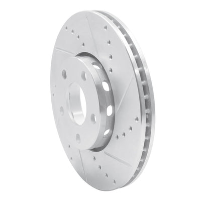 R1 92-08 Audi A4 (USA/Canada) Front Left Drilled & Slotted Silver Brake Rotor