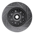 DFC 97-04 Ford F-250 2WD (Excl Super Duty) Front Left Drilled & Slotted Silver Brake Rotor
