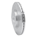 R1 05-25 Audi A3 Quattro Front Right Drilled & Slotted Silver Brake Rotor