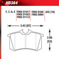 Hawk Performance auto part close-up