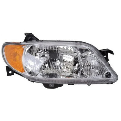 RH HEADLAMP ASSY COMPOSITE; 4DR SDN; W/ALUMINUM BEZEL; PROTEGE 0103