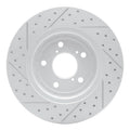 R1 15-26 Acura Mdx Front Right Drilled & Slotted Geoperformance Rotor