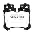 EBC 07+ Lexus LS460 4.6 Redstuff Rear Brake Pads