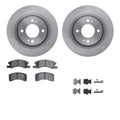 R1 16-24 Dodge Attitude Front Brake Rotor Set w/Optimum OE Pads and Hardware