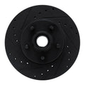 R1 06-12 Ford Ranger (Mexico) Front Left Drilled & Slotted Black Brake Rotor